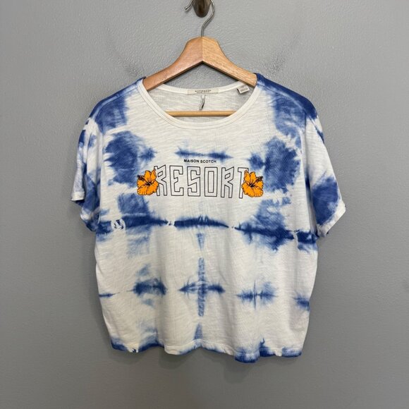 SCOTCH & SODA resort tie dye short sleeve top size S - Picture 1 of 8